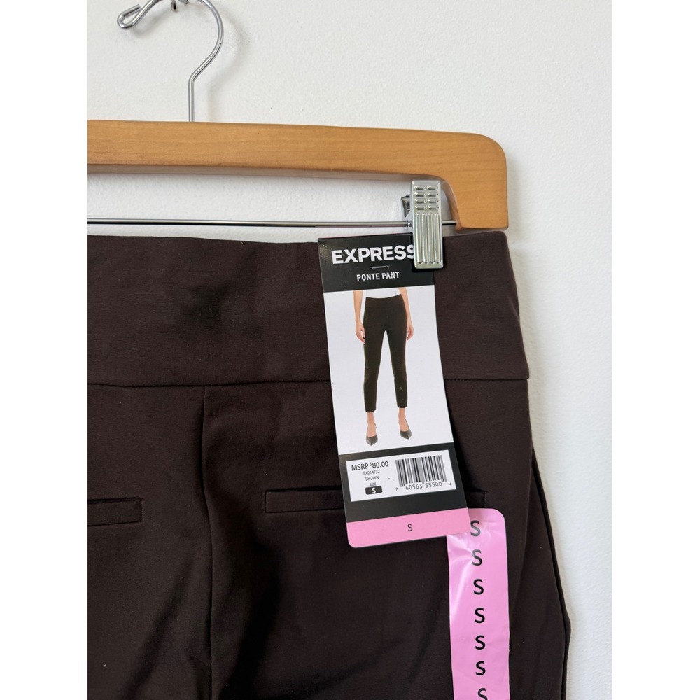 Express Ponte Pants – Brown – Women's‎ Small – NWT - Picture 2 of 3